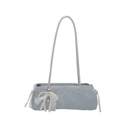 Women Fashion Casual Simple Rhinestone Shoulder Bag