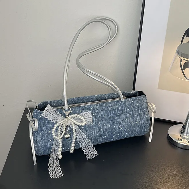 Women Fashion Casual Simple Rhinestone Shoulder Bag