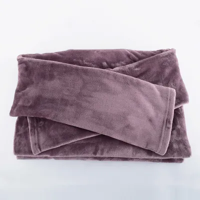 Fashion Casual Autumn And Winter Solid Color Long Sleeve Flannel Thickened Loose Pajamas