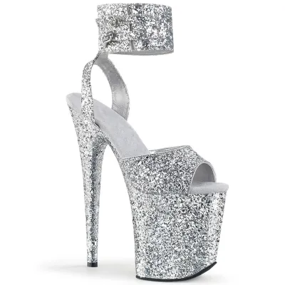 Nightclub Women Sexy Sequins Waterproof Table 20Cm Pole Dance High Heels