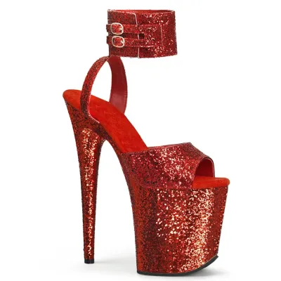 Nightclub Women Sexy Sequins Waterproof Table 20Cm Pole Dance High Heels