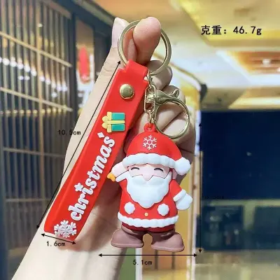 Christmas Fashion Santa Claus Snowman Keychain