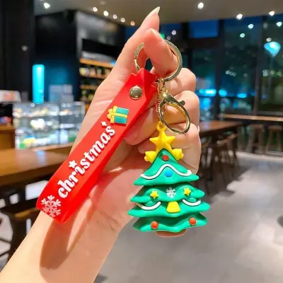 Christmas Fashion Santa Claus Snowman Keychain