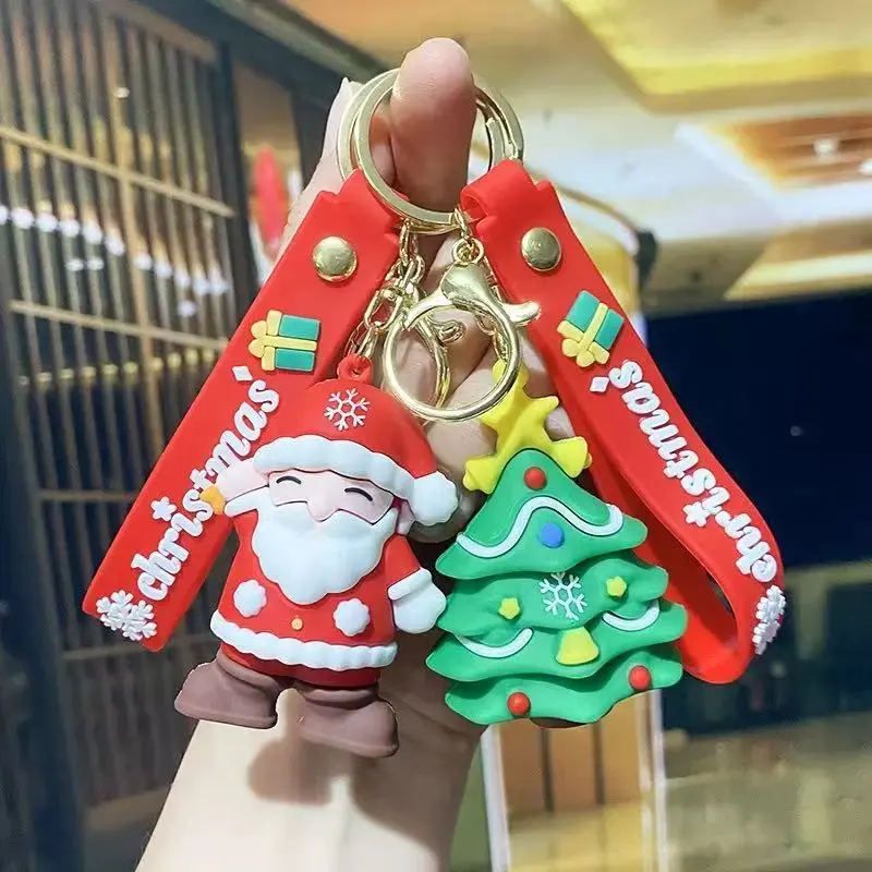 Christmas Fashion Santa Claus Snowman Keychain