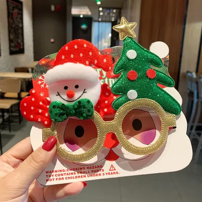 Christmas Women Fashion Cute Glasses Frame Party Decorative