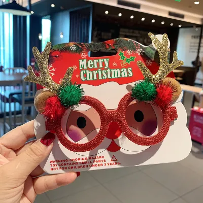 Christmas Women Fashion Cute Glasses Frame Party Decorative