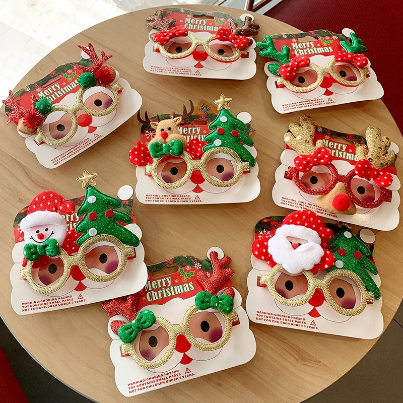 Christmas Women Fashion Cute Glasses Frame Party Decorative