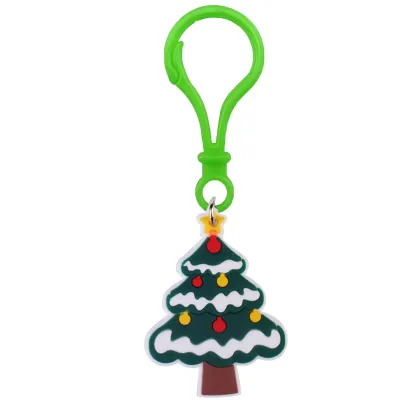 Christmas Snowman Christmas Tree Plastic Keychain Pendant