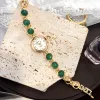 Emerald Green White Face