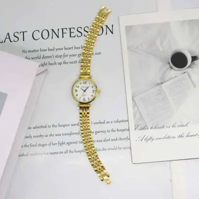Women Fashion Simple Steel Strap Quartz Watch