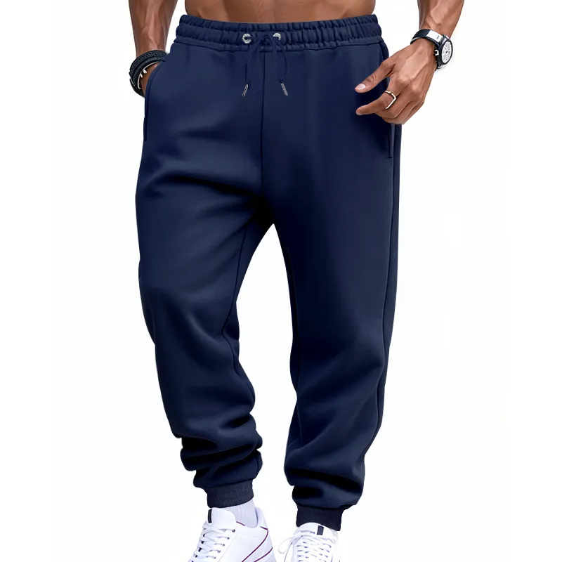 Men'S Fashion Casual Autumn Solid Color Thin Pants