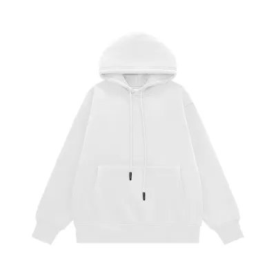 Men'S Fashion Casual Winter Solid Color Fleece Long-Sleeve Hoodies