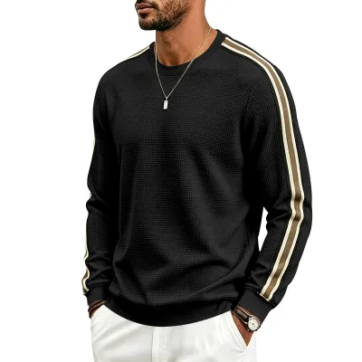Men'S Fashion Casual Spring And Autumn Loose Thin Breathable Long-Sleeve Sweatshirt