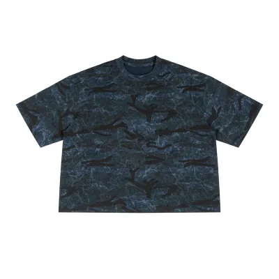 Men'S Fashion Casual Camouflage Cotton Round Neck Short Sleeve T-Shirt