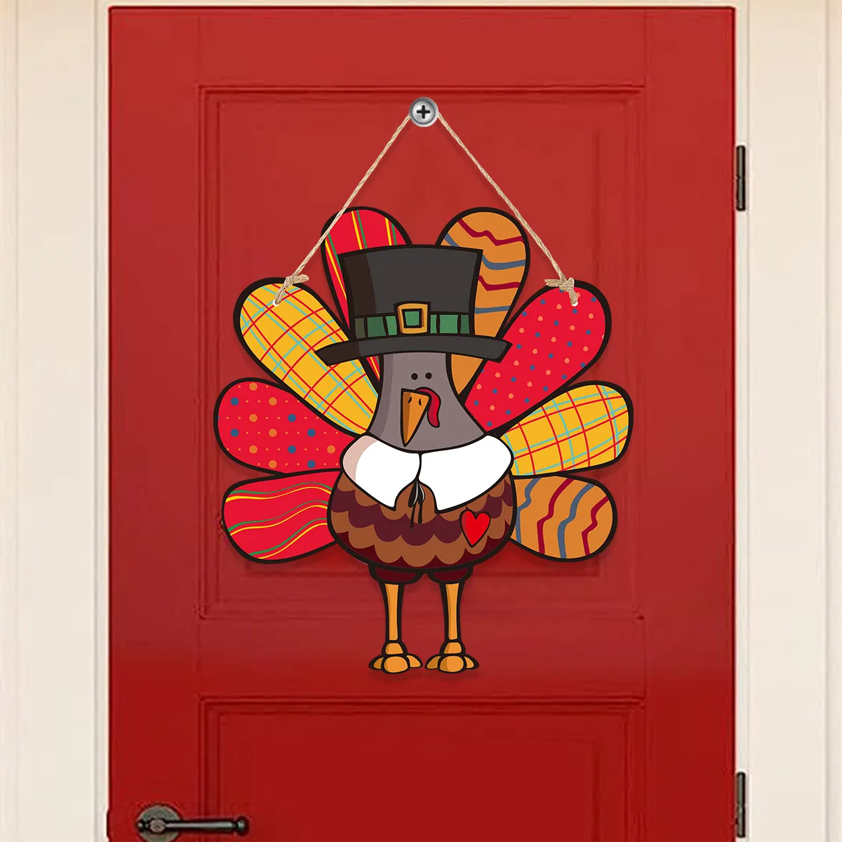 Thanksgiving Theme Turkey Decorative Door Hanging Tugs