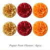 Paper Flower Ball 6Pcs-Thanksgiving Day
