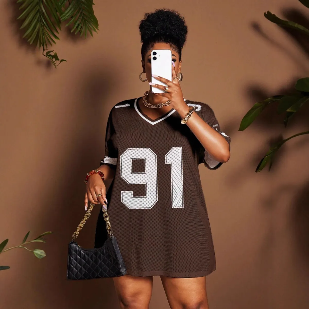 women fashion casual summer Digital Print short-sleeve Loose  T-Shirt
