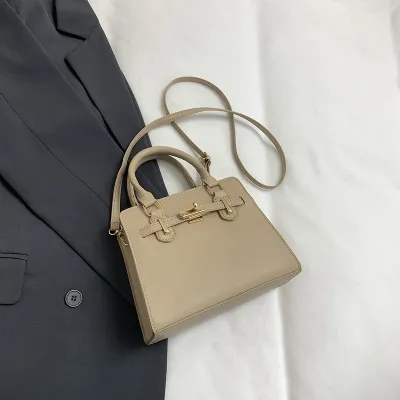 Women Fashion Casual Simple Solid Color Square Handbag