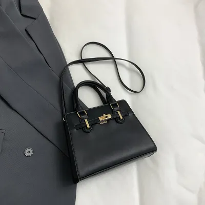 Women Fashion Casual Simple Solid Color Square Handbag