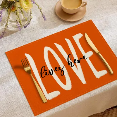 Thanksgiving Autumn Pumpkin Printed Tableware Decorative