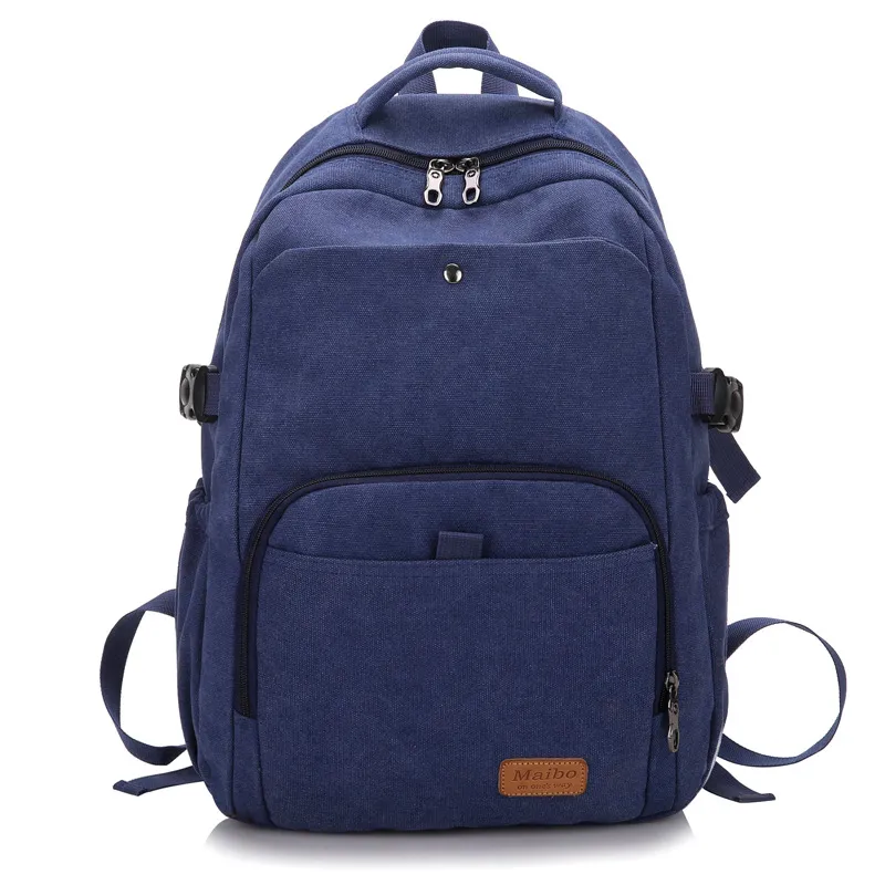 Men Fashion Casual Retro Canvas Large Capacity Backpack