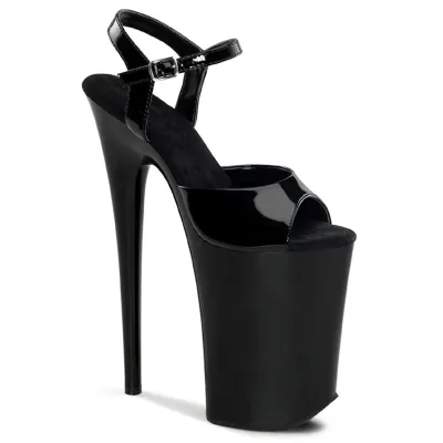 Women Fashion Sexy Solid Color 23cm Peep-Toe Platform Thin High Heel Pole Dancing Shoes