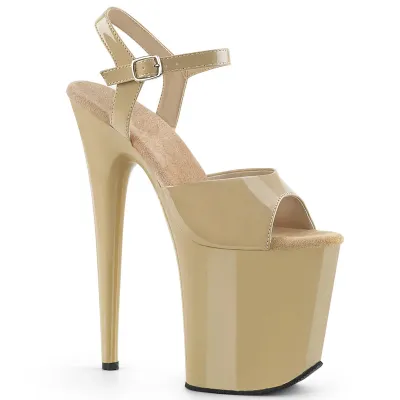 Women Fashion Sexy Solid Color 26cm Platform High Heels Non-Slip Wear-Resistant Pole Dancing Shoes