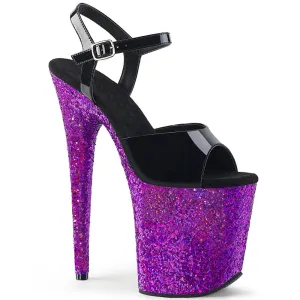 Women Fashion Sexy 20cm Flash Peep-Toe Platform Stiletto High Heels Pole Dancing Shoes