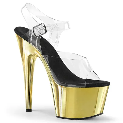 Women Fashion Sexy Peep-Toe Platform Thin High Heel Pole Dancing Shoes
