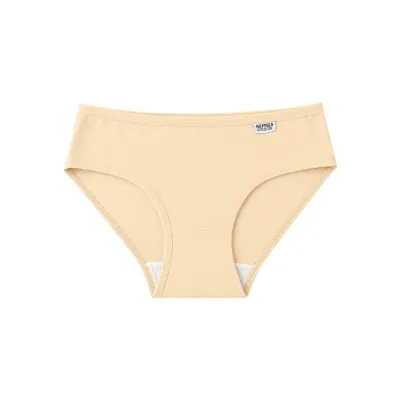 Women Fashion Solid Color Low Waist Breathable Cotton Underpants