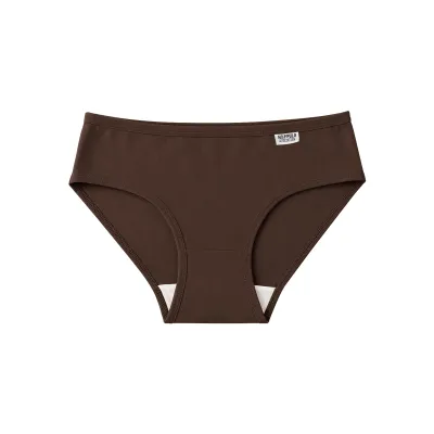 Women Fashion Solid Color Low Waist Breathable Cotton Underpants