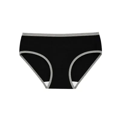 Women Fashion Contrast Color Low Waist Cotton Underwear