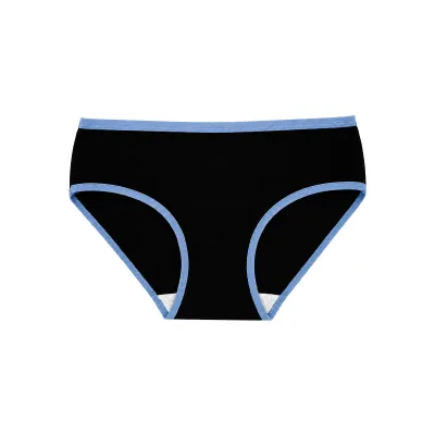 Women Fashion Contrast Color Low Waist Cotton Underwear