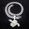 Silver Pendant 15 Diamond Simple Head 50Cm