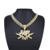 Gold Pendant Round Chain 50Cm (Simple Buckle)