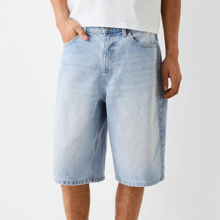 Men'S Fashion Casual Straight Denim Shorts