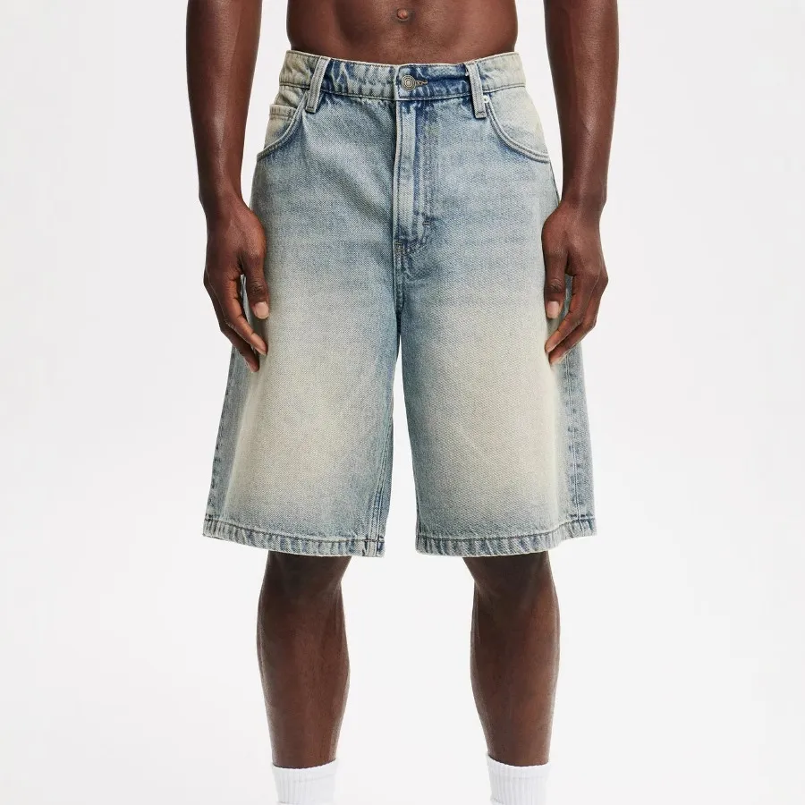 Men'S Fashion Casual Simple Denim Shorts