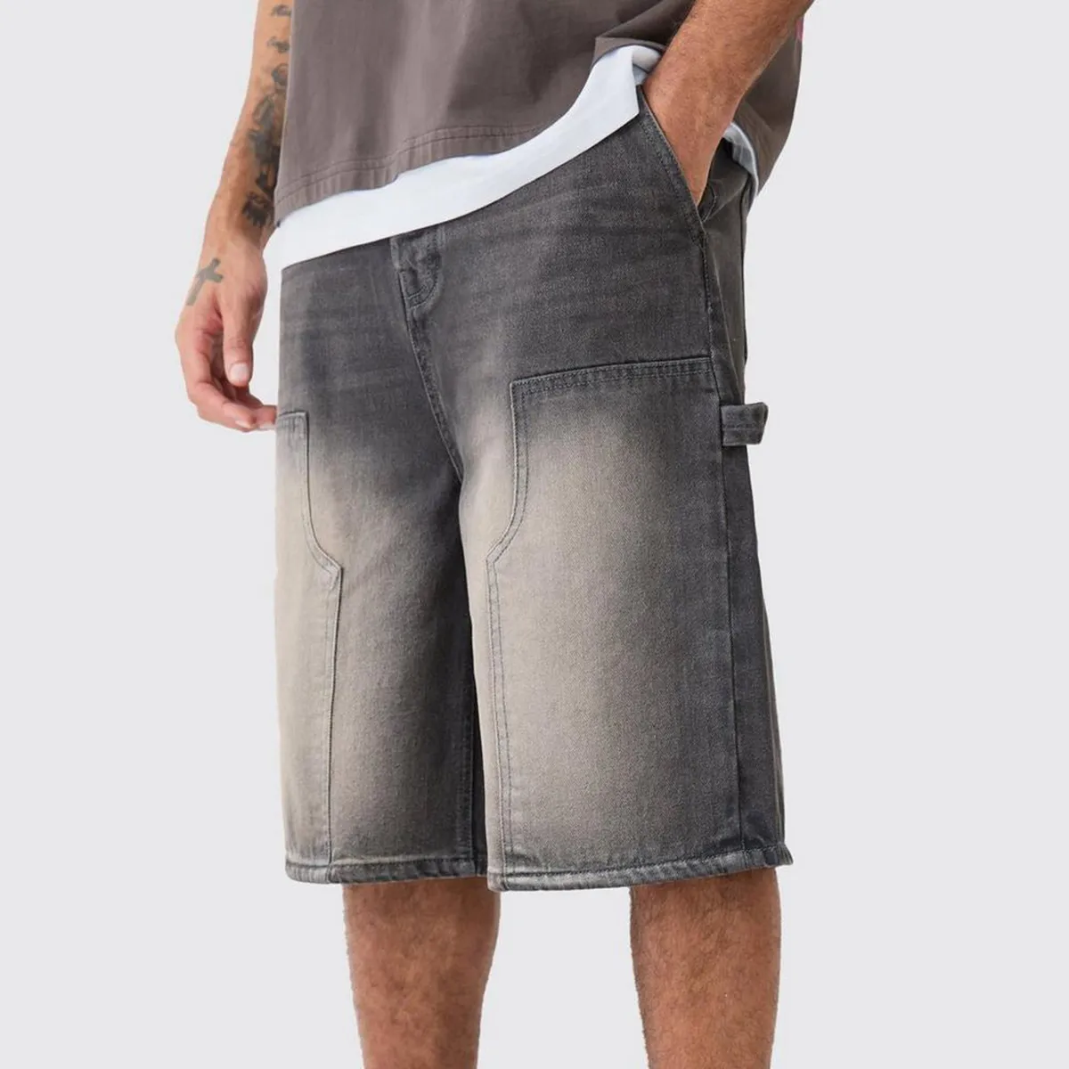 Men'S Fashion Casual Loose Denim Shorts