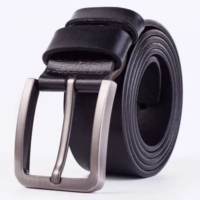 Men'S Fashion Casual Retro Pin Buckle Cowhide Belt
