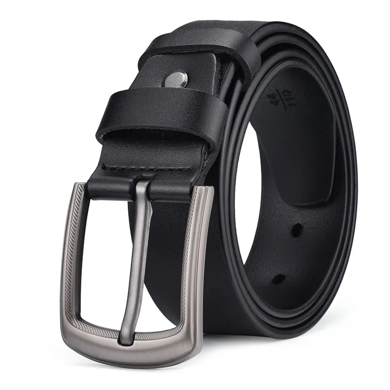 Men'S Fashion Casual Retro Pin Buckle Leather Belt