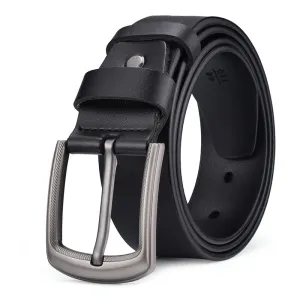 Men'S Fashion Casual Retro Pin Buckle Leather Belt