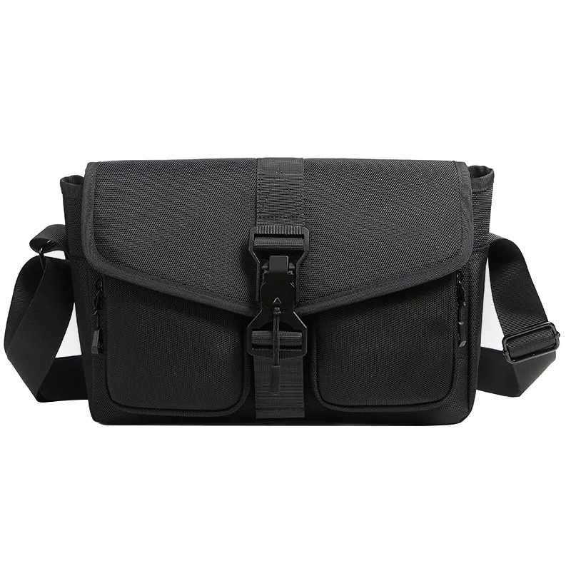 Men'S Fashion Casual Nylon Magnetic Buckle Large Capacity Crossbody Bag
