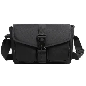 Men'S Fashion Casual Nylon Magnetic Buckle Large Capacity Crossbody Bag