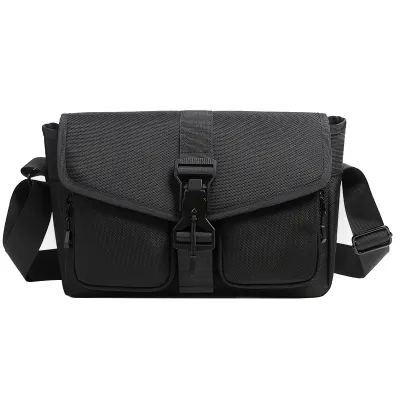 Men'S Fashion Casual Nylon Magnetic Buckle Large Capacity Crossbody Bag