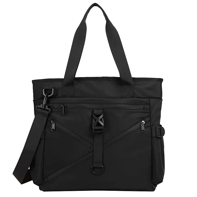 Men Fashion Casual Simple Solid Color Crossbody Bag