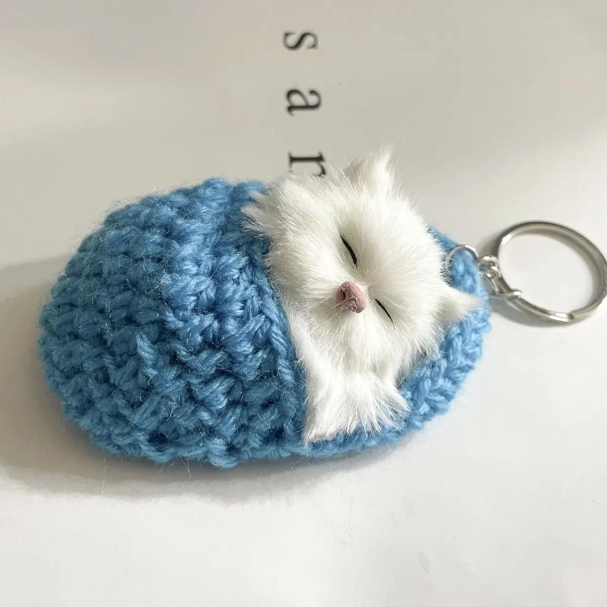 Fashion Cute Mini Simulation Cat Keychain