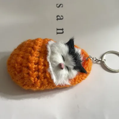 Fashion Cute Mini Simulation Cat Keychain