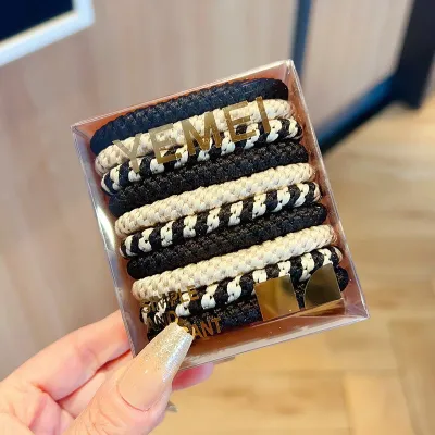 Women Fashion High Elastic Rubber Hair Ring Set