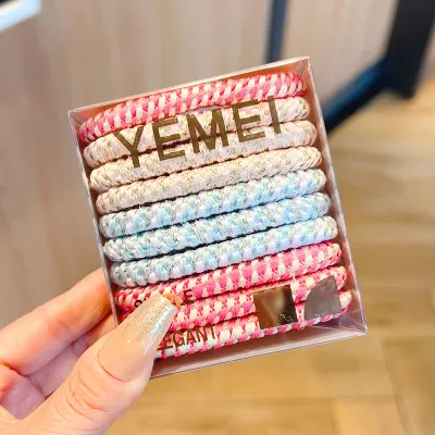 Women Fashion High Elastic Rubber Hair Ring Set