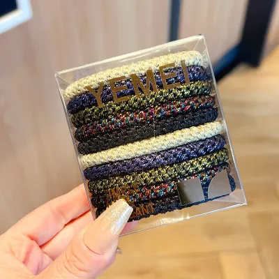 Women Fashion High Elastic Rubber Hair Ring Set